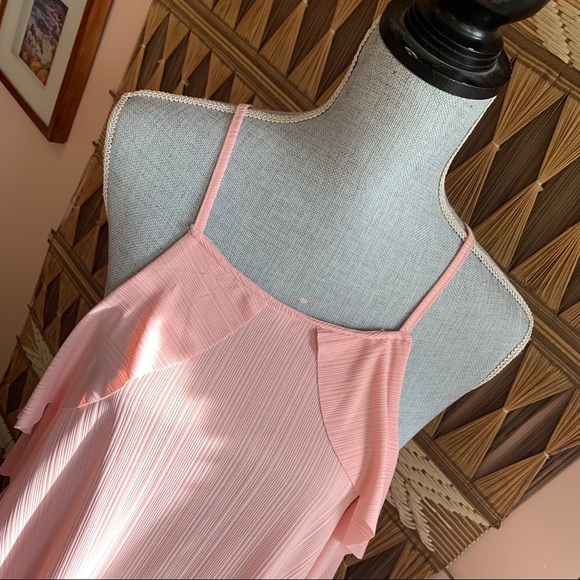 💙BNWT Very J Pretty in Pink Drapey Tank Top - Picture 6 of 11